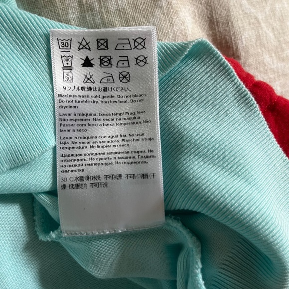 Vintage Escada Sleeveless Top with Chain Neckline, Aqua / Turquoise, Small - Picture 10 of 10